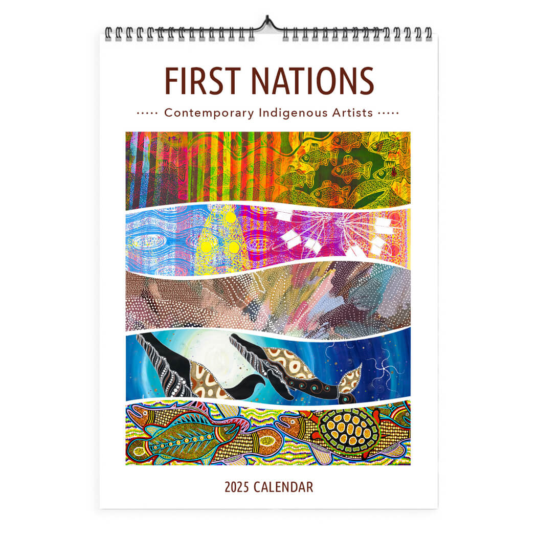 2025 Aboriginal Art Calendar Australian Made by First Nations Artists and Blue Island Press