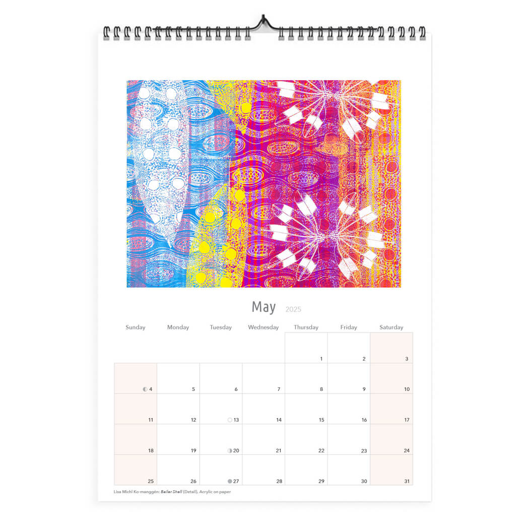 2025 Aboriginal Art Calendar by Blue Island Press and First Nations Artists