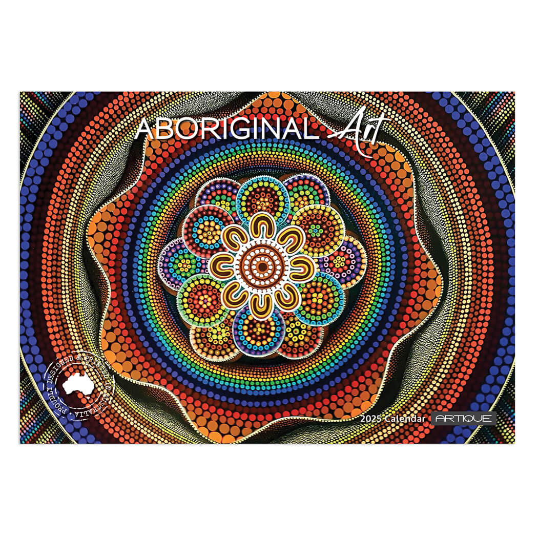2025 Aboriginal Art Calendar for Australian Souvenirs Made in Australia by Artique