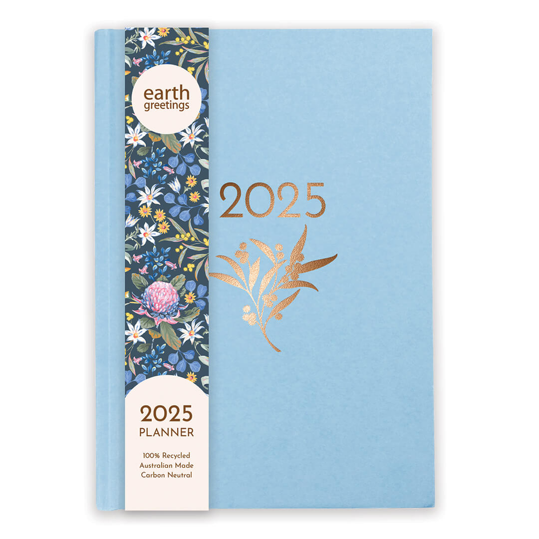 2025 Australian Diary made in Australia Gifts by Earth Greetings in Ocean Blue