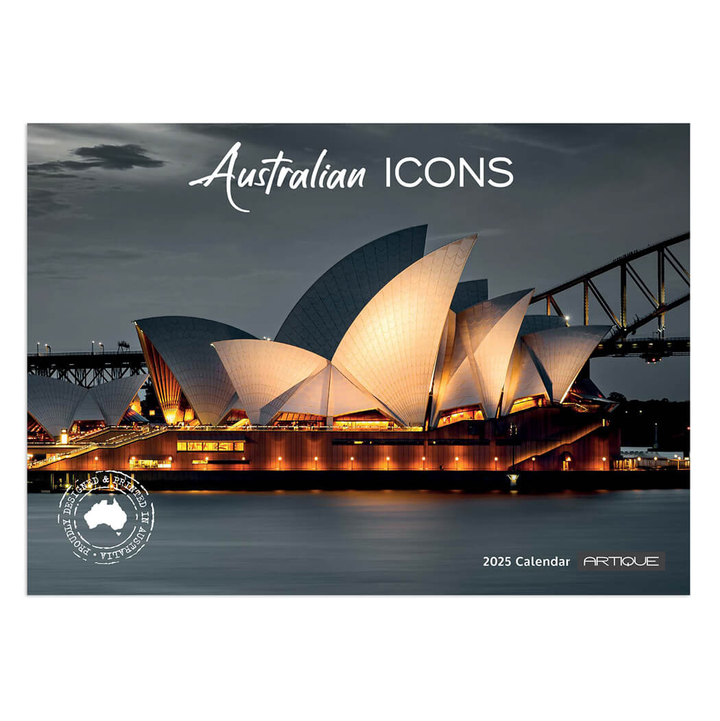 2025 Australian Icons Calendar for Made in Australia Souvenirs by Artique