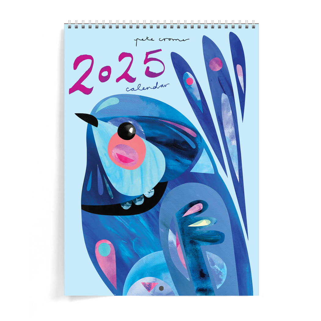 2025 Australian illustrated Bird Calendar for Souvenirs Australia by Pete Cromer