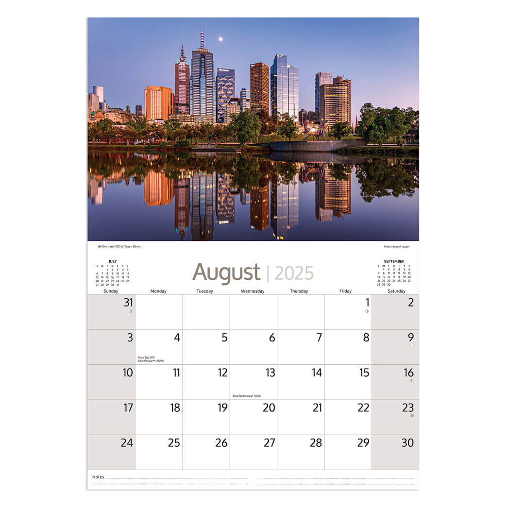 2025 Melbourne Souvenir Calendar for Australian Gifts to Send Overseas