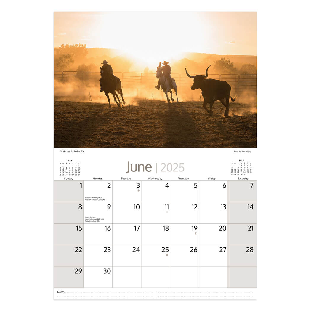 2025 Australian Outback Calendar for Australian Souvenirs by Artique