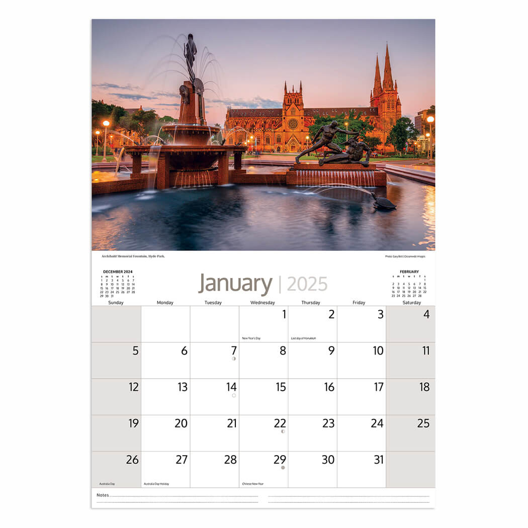 2025 Sydney Souvenir Calendar Australian Made 