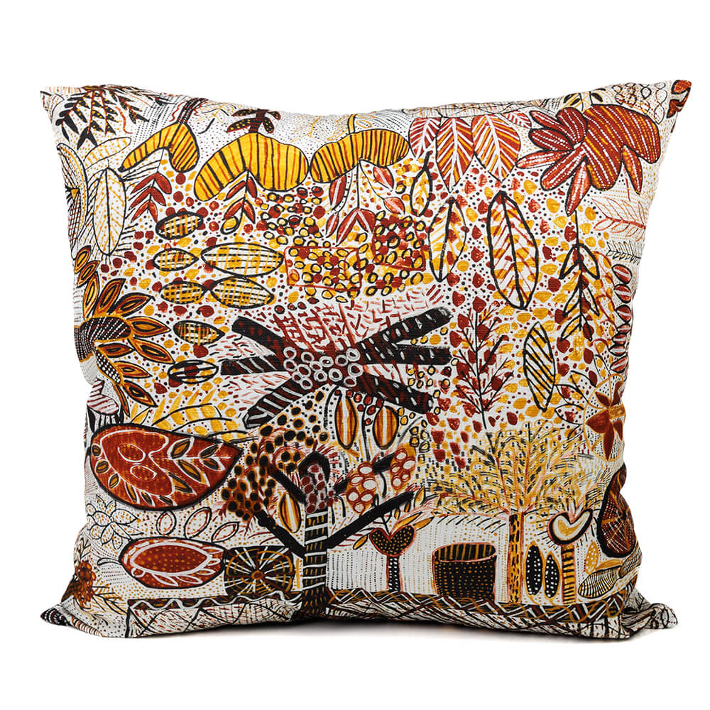 Aboriginal Art Cushion Cover by Mary Moreen from Tiwi Islands