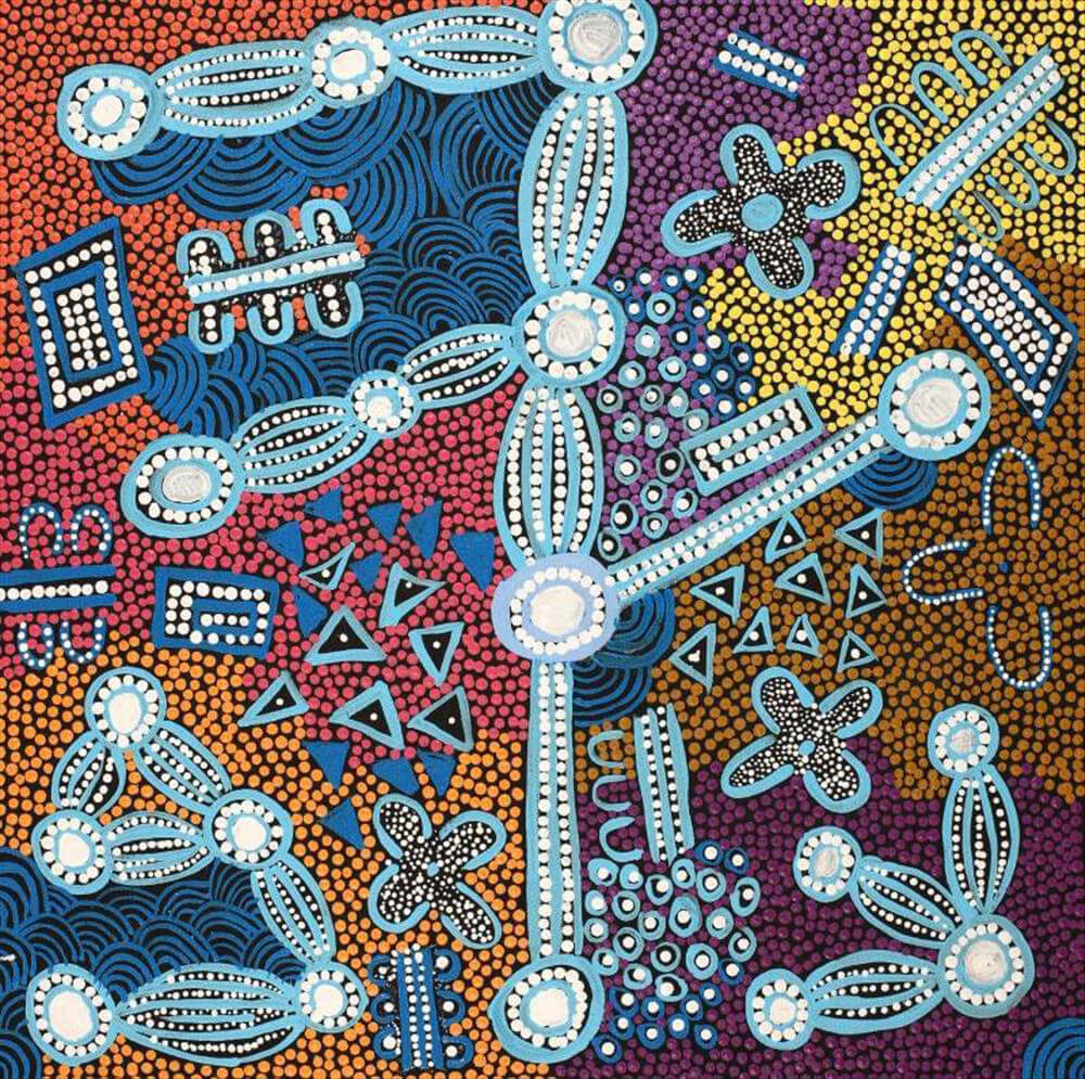 Aboriginal painting for Sale by Marjorie Nampijinpa Brown 4581