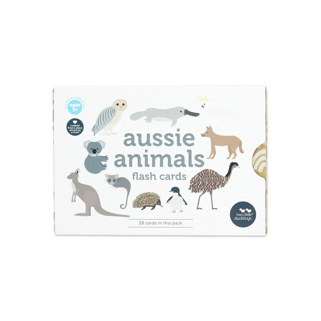 Aussie Animals Flash Cards Australian Gifts for Kids by Two Little Ducklings