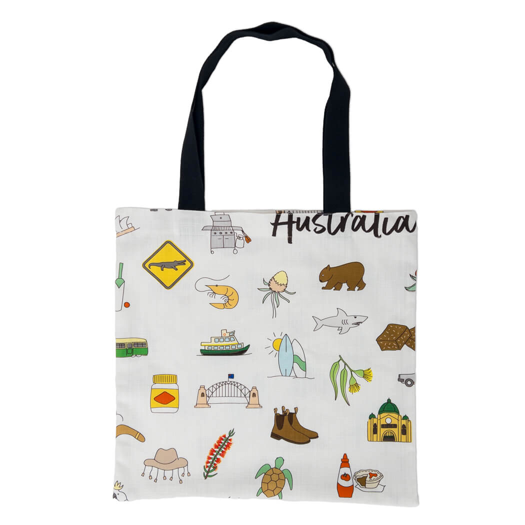 Aussie icons Souvenir Tote Bags Australian Made