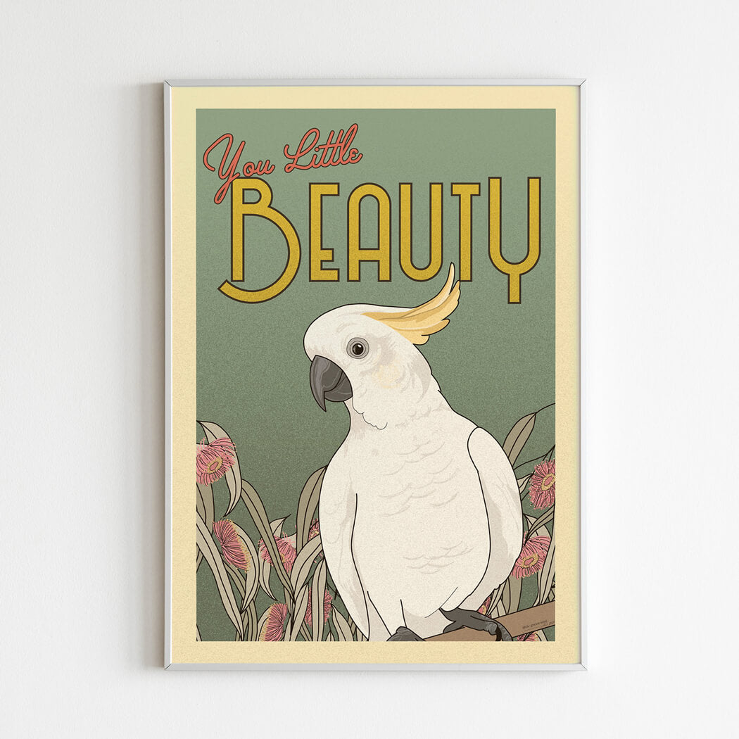 Australian Art Prints Cockatoo You Little Beauty