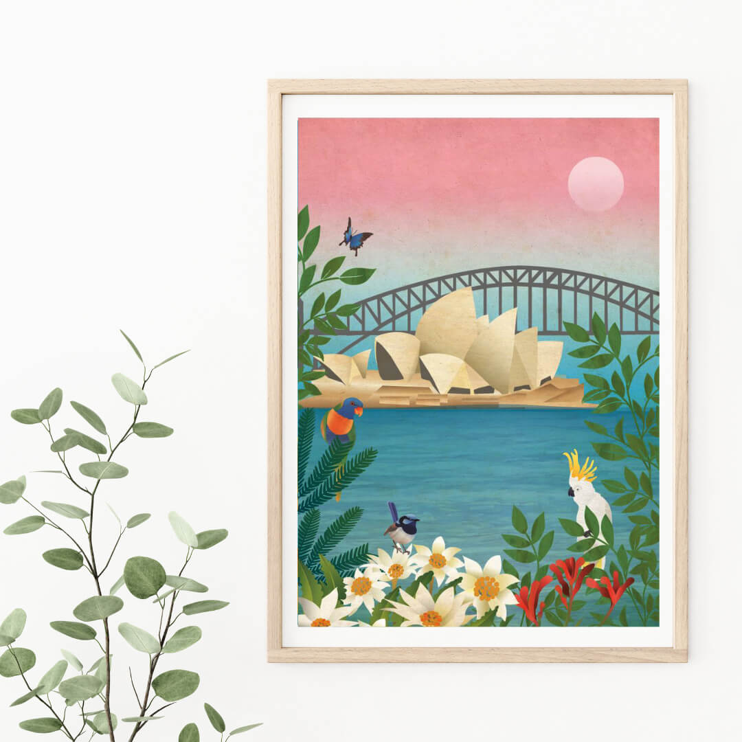 Australian Art for Sale Wildlife by The Sydney Opera House by La Source