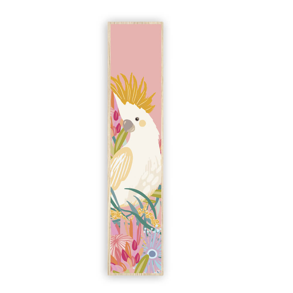 Australia Souvenir Bookmark Sulphur Crested Cockatoo