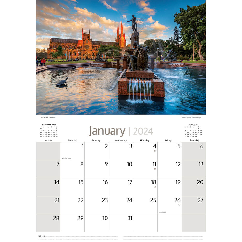 2024 Around Sydney Calendar for Australian Gifts Online - Bits of Australia