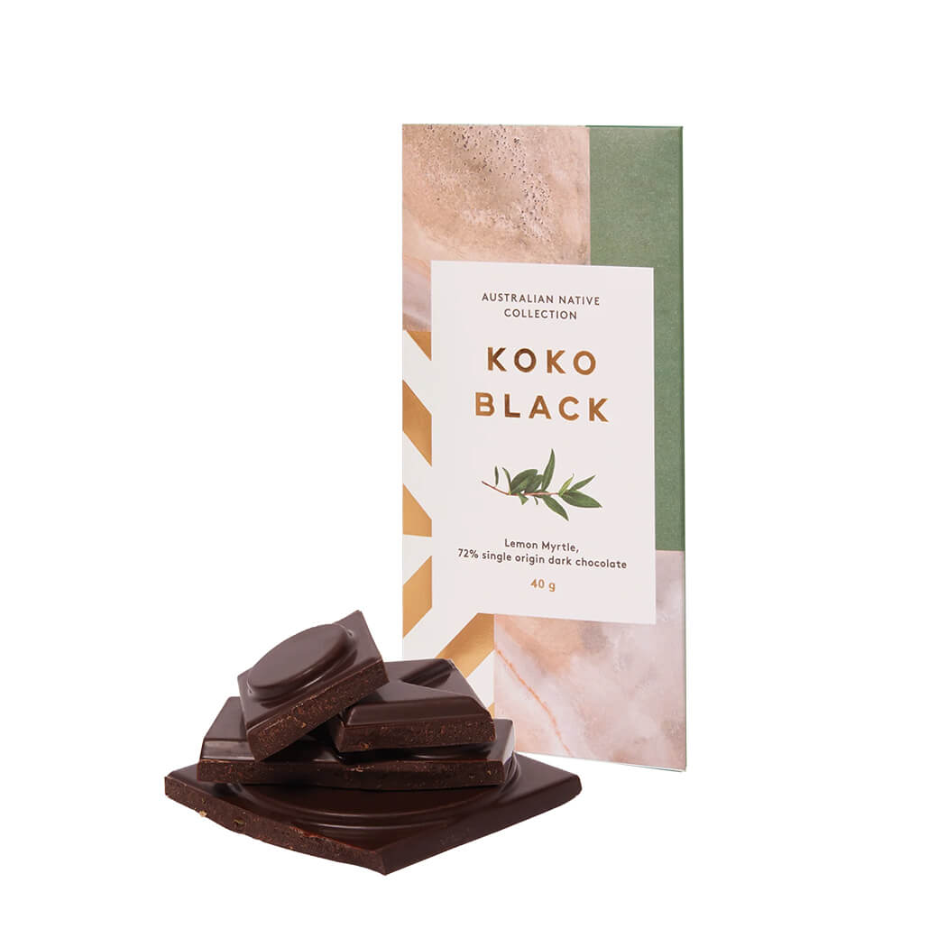 Australian Gourmet Food Gifts by Koko Black Native Lemon Myrtle Dark Chocolate