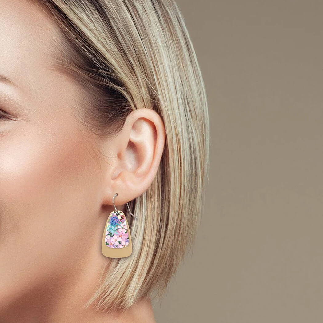 Australian Made Gifts Kelsie Rose Petal Statement Earrings