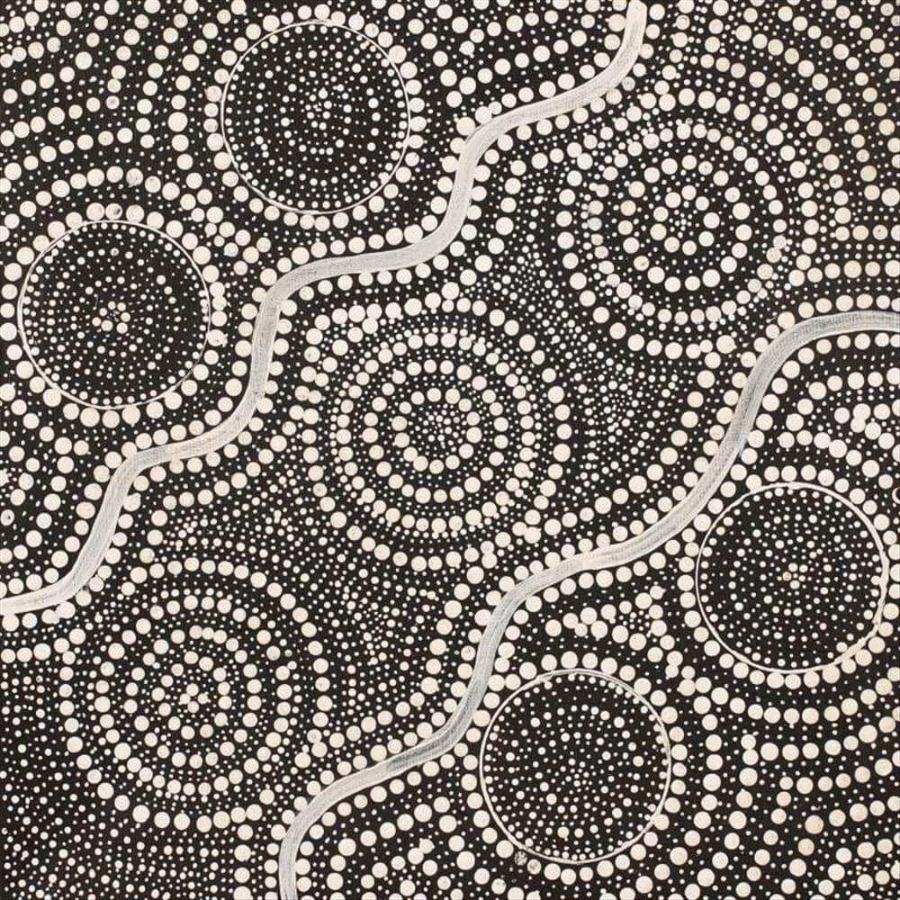 Buy Small Aboriginal Art Painting by  Marcia Nampijinpa Sampson for an Australian Souvenir 6902