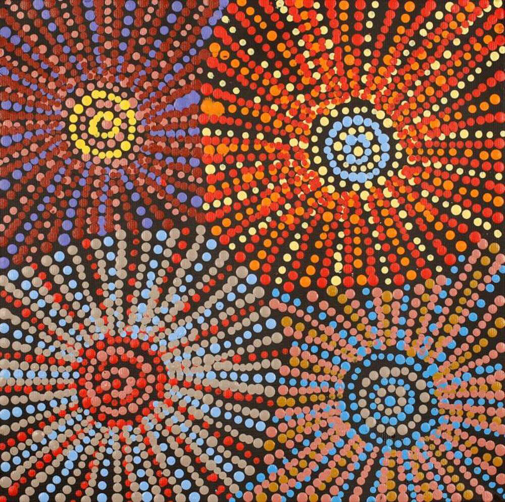 Evelyn Nangala Robertson Aboriginal Art for Sale at BitsofAustralia Souvenir Shop 4311