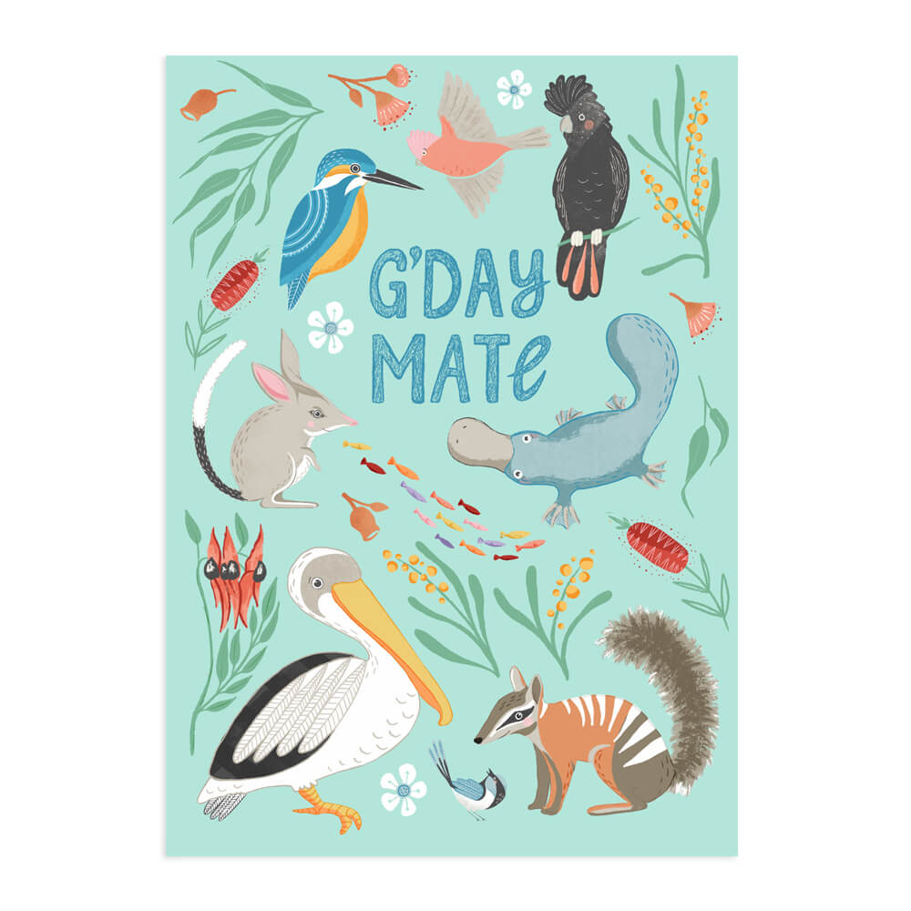 Greeting Cards Australia G&#39;Day Mate 