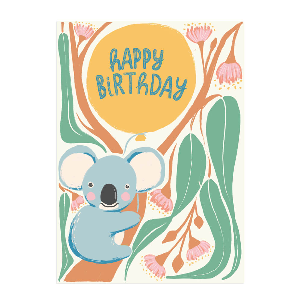 Australian Cards Koala Themed Birthday Card by Melanie Sharpe