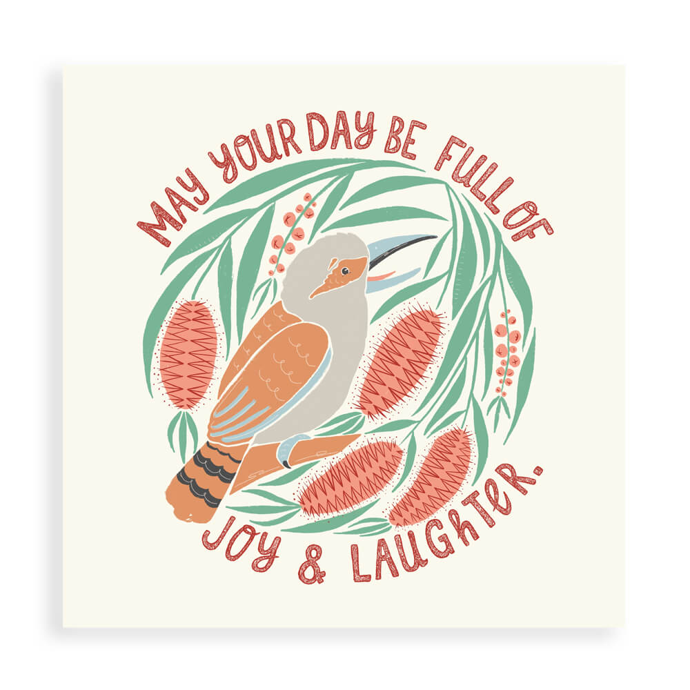 Greeting Cards Australia Kookaburra Laughter Card