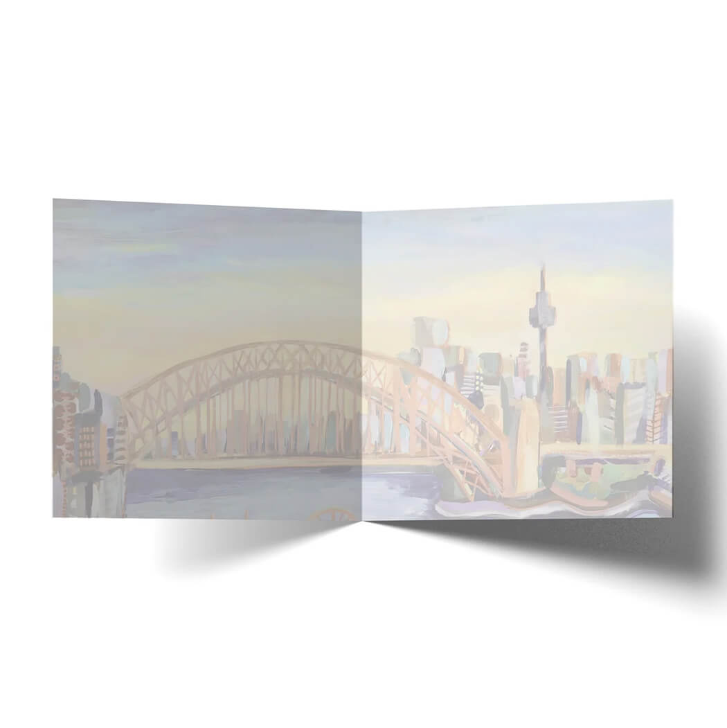 Greeting Cards Australia The Sydney Harbour Bridge by LaLaLand