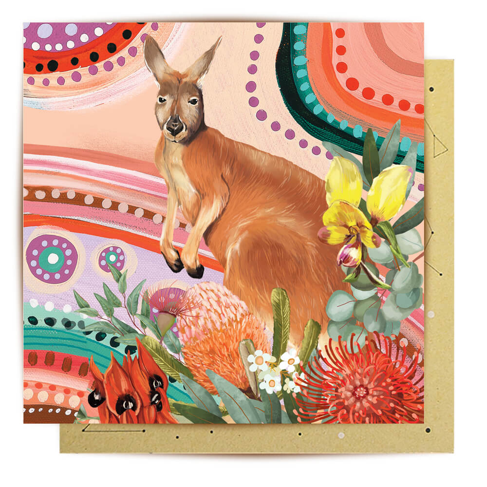 Kangaroo Country by La La Land and Holly Sander for Greeting Cards Australia