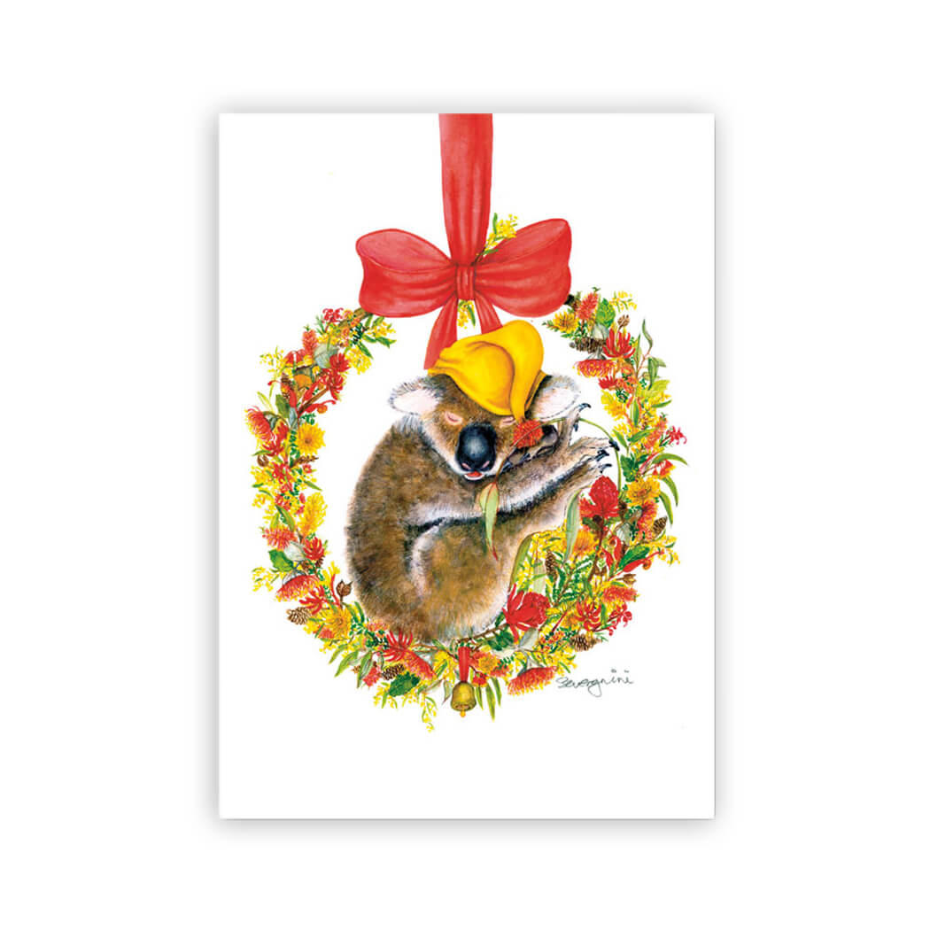 Koala Charity Christmas Card Australian Made 