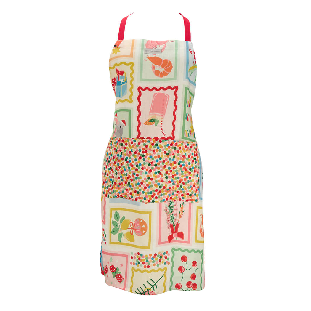 Linen Apron Aussie Christmas Theme for Australian Made Gifts by Annabel Trends