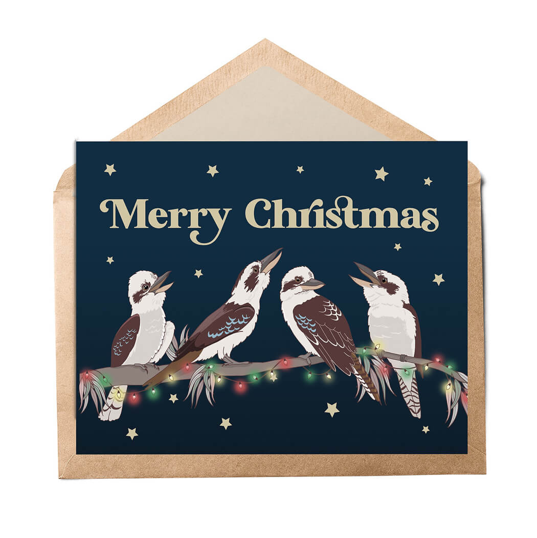 Kookaburra Christmas Card