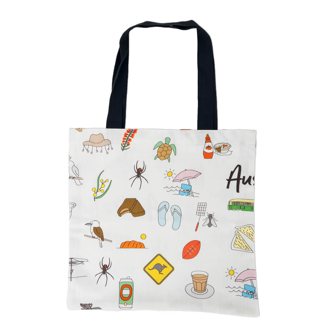 Souvenirs Australia Aussie Icons Tote Bag Australian Made